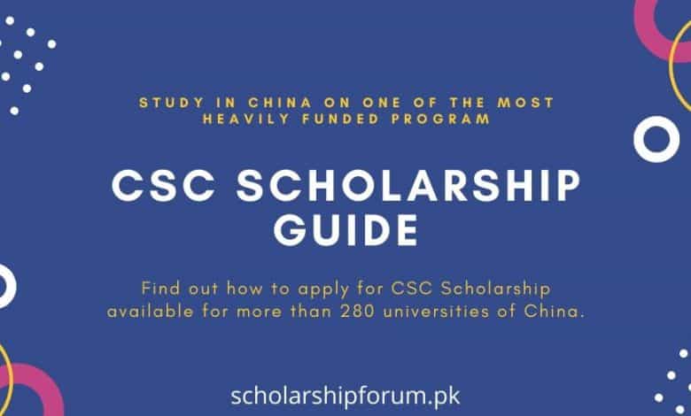 CSC Scholarship Study in China
